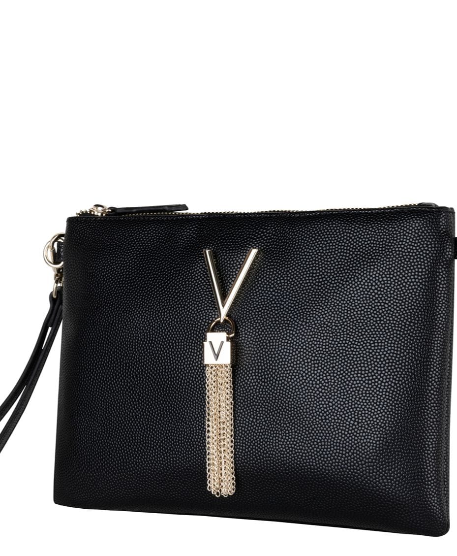 Valentino Divina Pochette Bag Nero - VALENTINO - Luxe Leopard