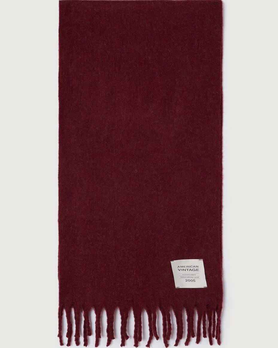 American Vintage Zinaco Scarf in Cherry Tree - Luxe Leopard