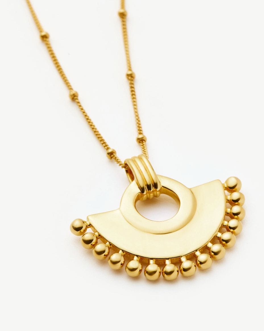 Missoma Zenyu Gold Fan Necklace