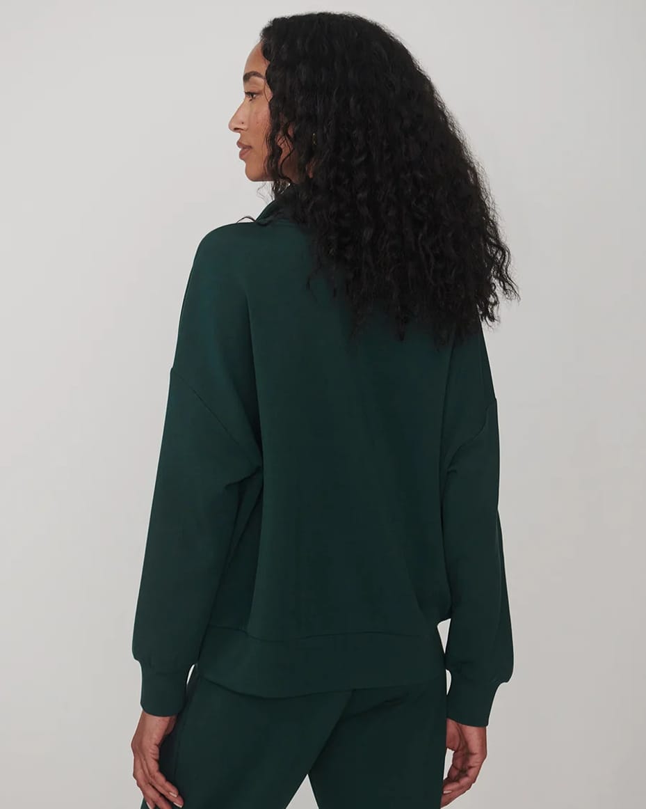 Varley Hawley Half Zip Sweat Ponderosa Pine - VARLEY - Luxe Leopard