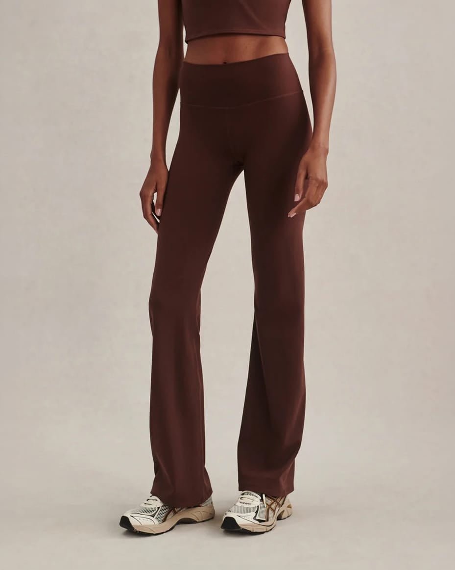 Varley Always Flare Legging 32 Deep Mahogany - VARLEY - Luxe Leopard