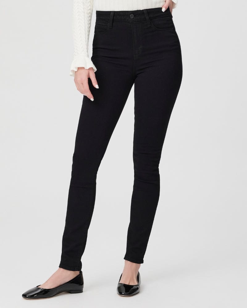 Paige Margot Ultra Skinny - Black Shadow Denim Jean - Luxe Leopard