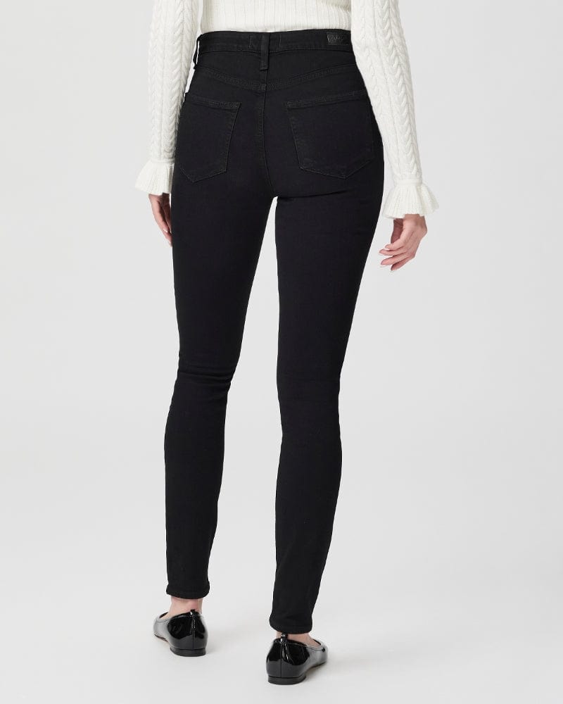 Paige Margot Ultra Skinny Black Shadow Denim Jean Luxe Leopard
