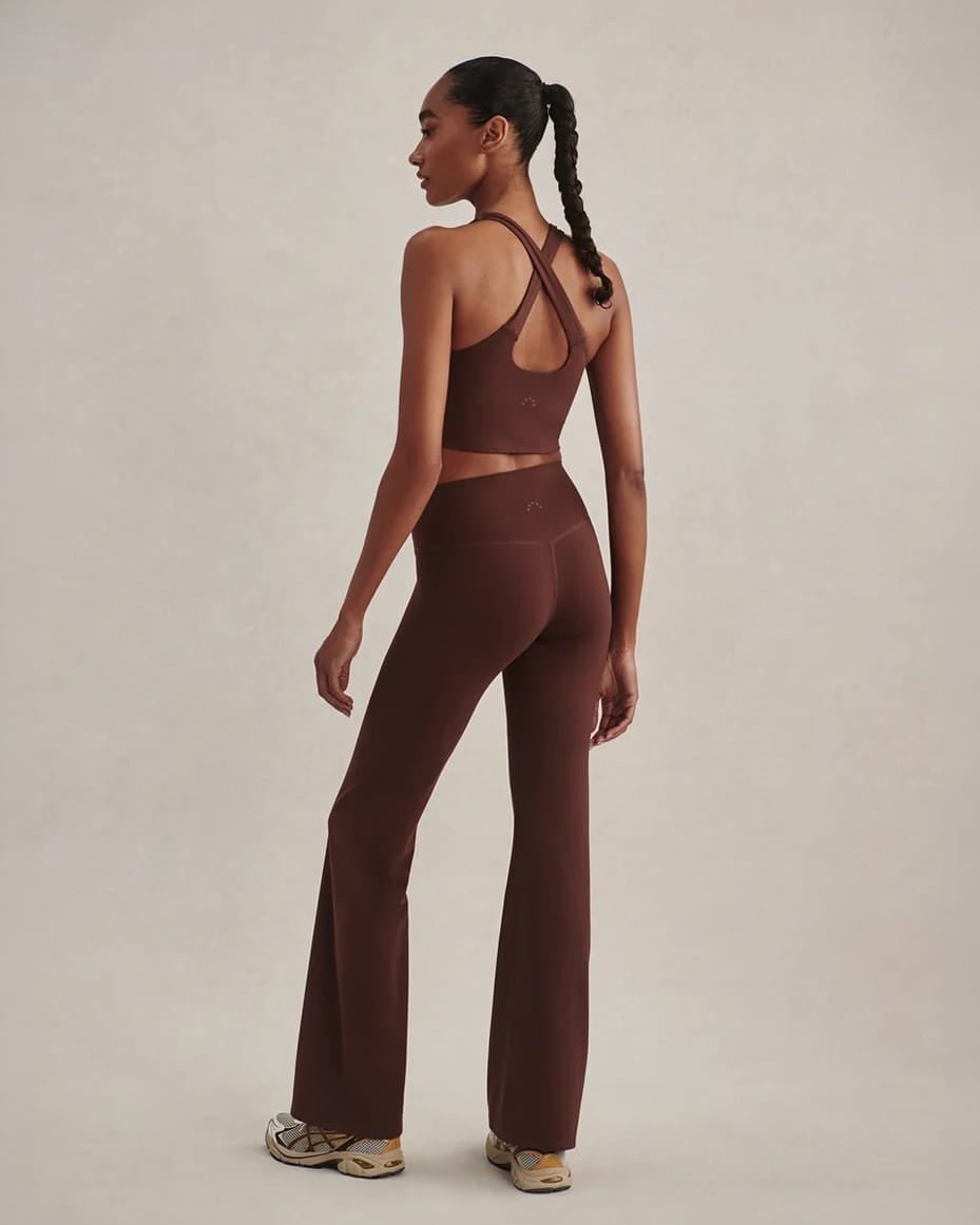 Varley Always Flare Legging 32 Deep Mahogany - VARLEY - Luxe Leopard