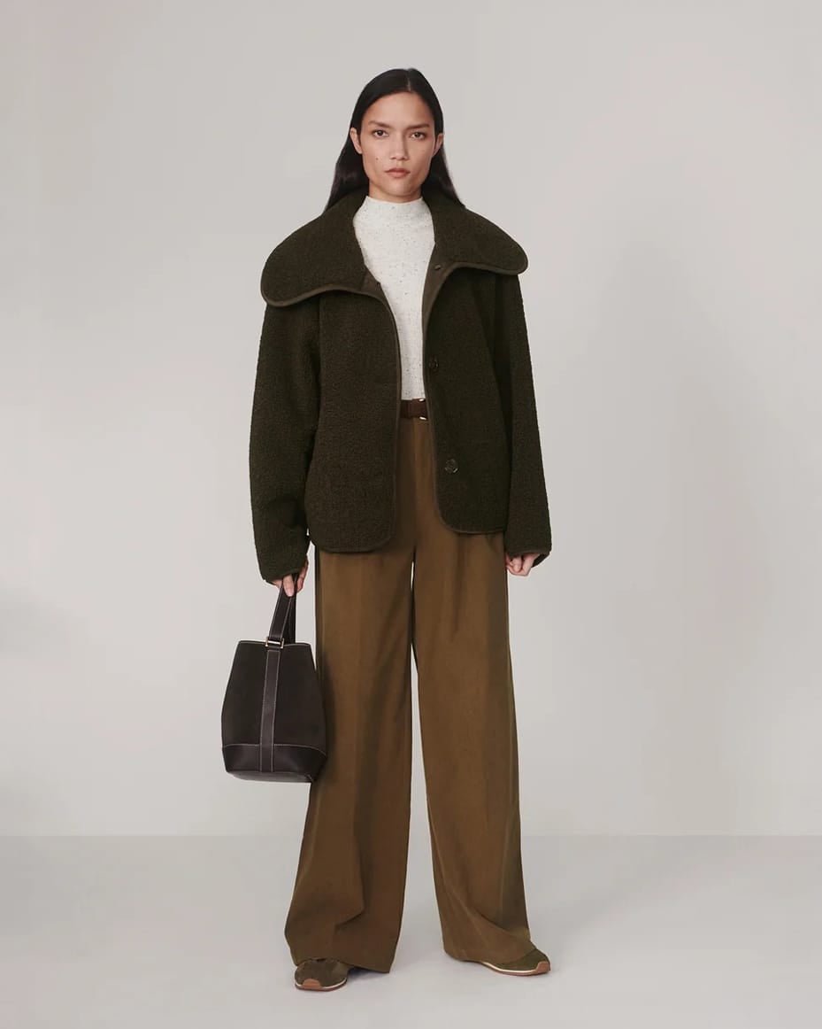 Varley Kellan Short Boxy Jacket Olive Bark - VARLEY - Luxe Leopard
