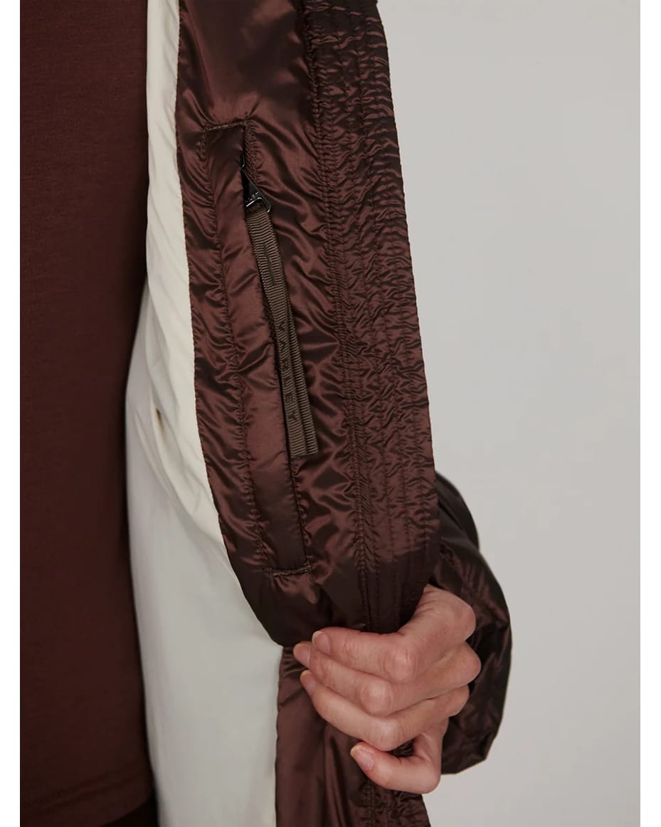 Varley Ashfield Long Down Puffer Dark Truffle Metallic - VARLEY - Luxe Leopard