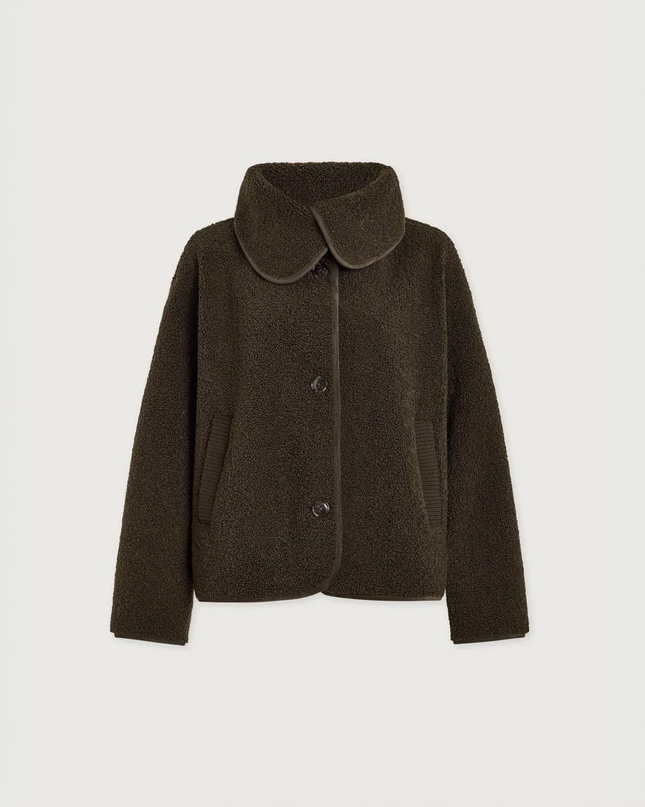 Varley Kellan Short Boxy Jacket Olive Bark