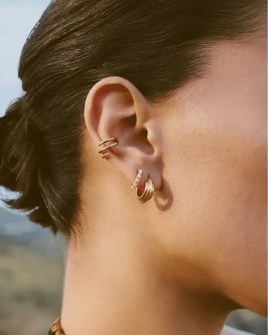 Missoma Gold Pearl Huggie Earrings - MISSOMA - Luxe Leopard