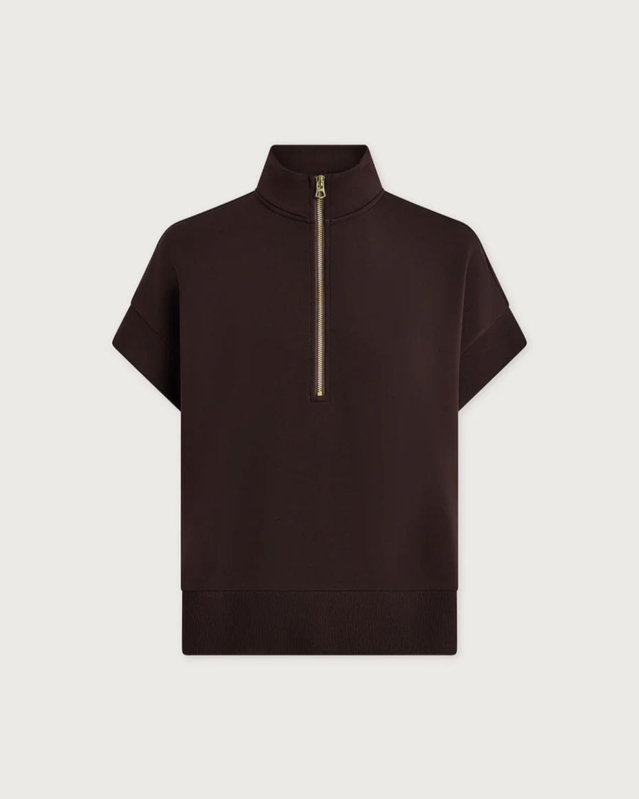 Varley Ritchie Short Sleeved Sweat - VARLEY - Luxe Leopard