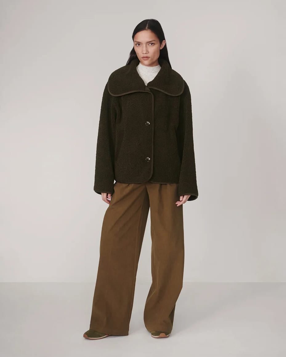 Varley Kellan Short Boxy Jacket Olive Bark - VARLEY - Luxe Leopard