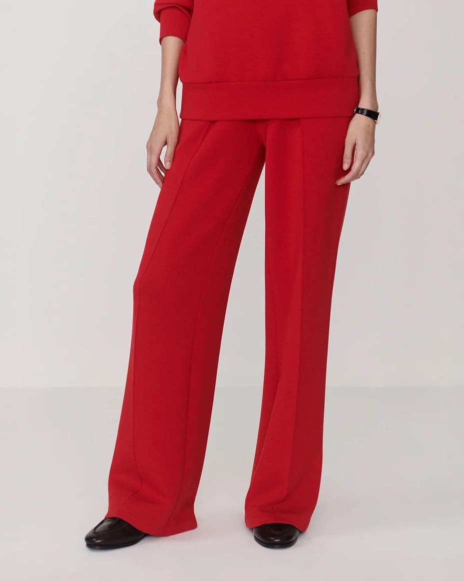 Varley The Wide Leg Pant 30 Red Marl - VARLEY - Luxe Leopard