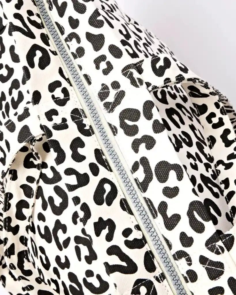 ROKA Marylebone Large Tote Bag in Summer Leopard Cotton Canvas - ROKA - Luxe Leopard
