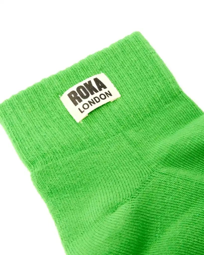ROKA Wembley Ankle Socks Online Lime - ROKA - Luxe Leopard
