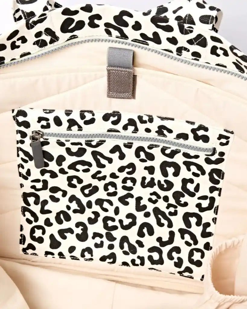 ROKA Marylebone Large Tote Bag in Summer Leopard Cotton Canvas - ROKA - Luxe Leopard