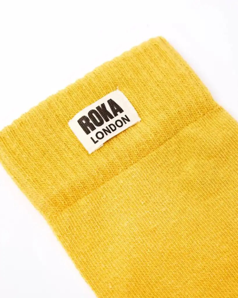 ROKA Wimbledon Crew Socks Corn - ROKA - Luxe Leopard