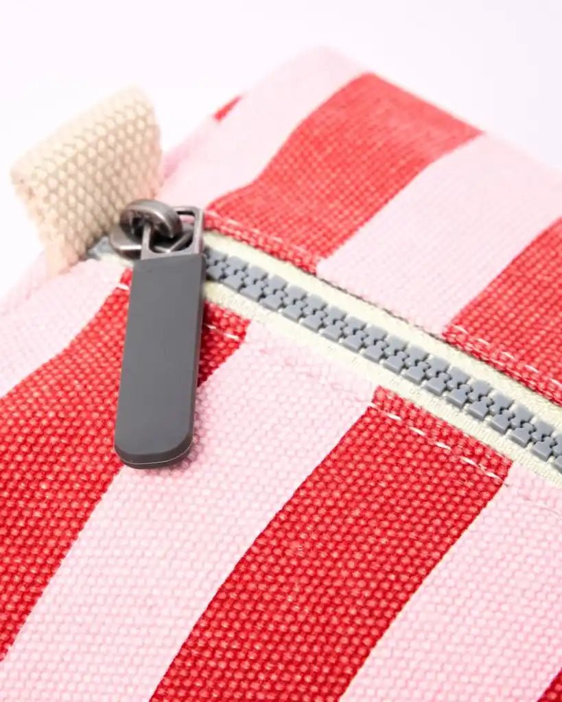 ROKA Mayfair Wash Bag in Strawberry Stripe Cotton Canvas - ROKA - Luxe Leopard