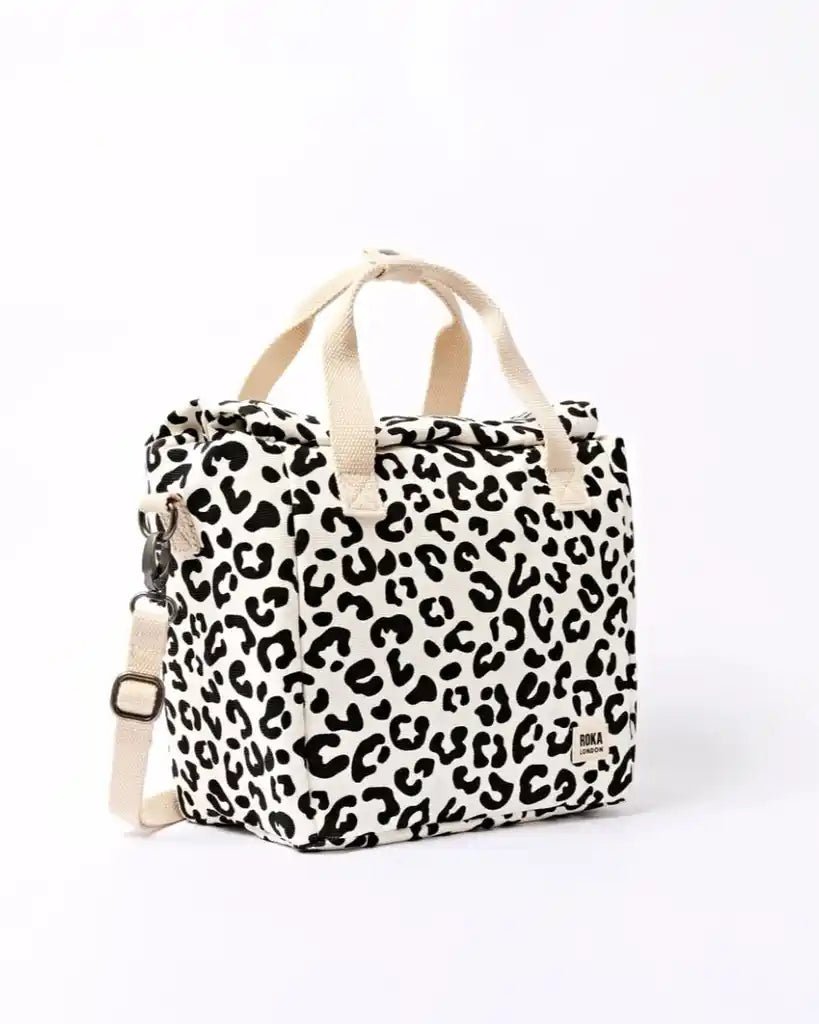 ROKA Hampstead Lunch Bag Summer Leopard Cotton Canvas - ROKA - Luxe Leopard