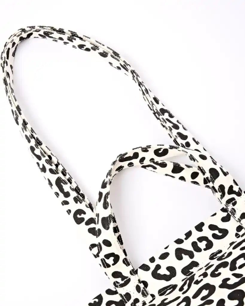 ROKA Marylebone Large Tote Bag in Summer Leopard Cotton Canvas - ROKA - Luxe Leopard