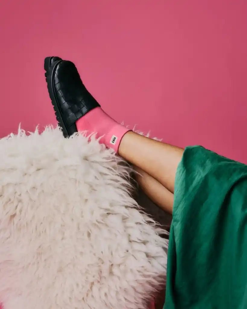 ROKA Wembley Ankle Socks Sugar Coral - ROKA - Luxe Leopard