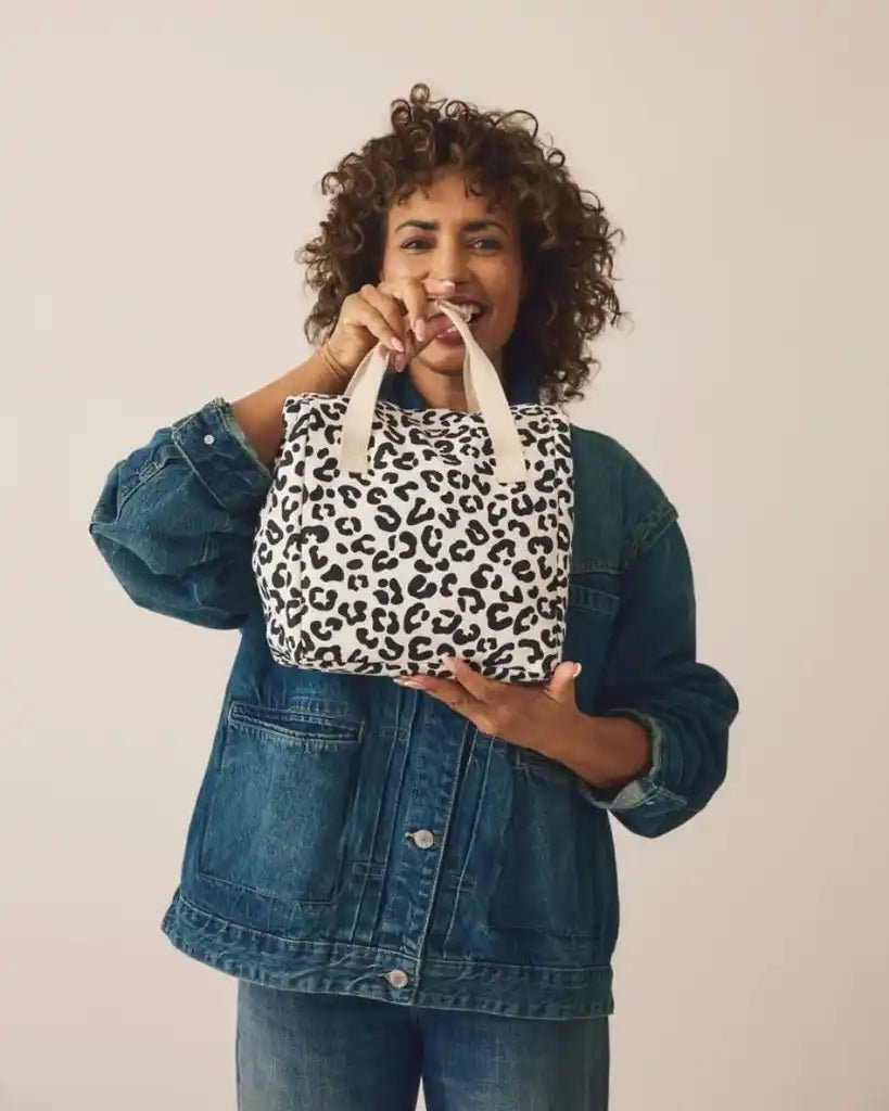 ROKA Hampstead Lunch Bag Summer Leopard Cotton Canvas - ROKA - Luxe Leopard