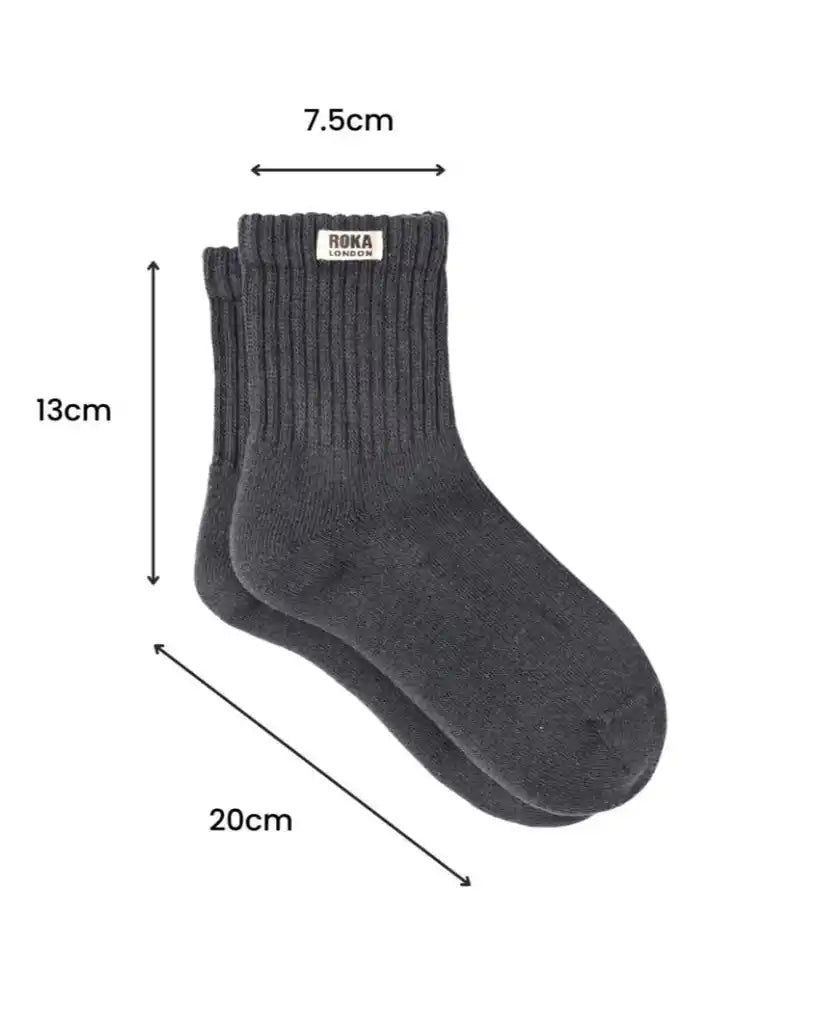 ROKA Windsor Crew Socks Burnt Orange - ROKA - Luxe Leopard
