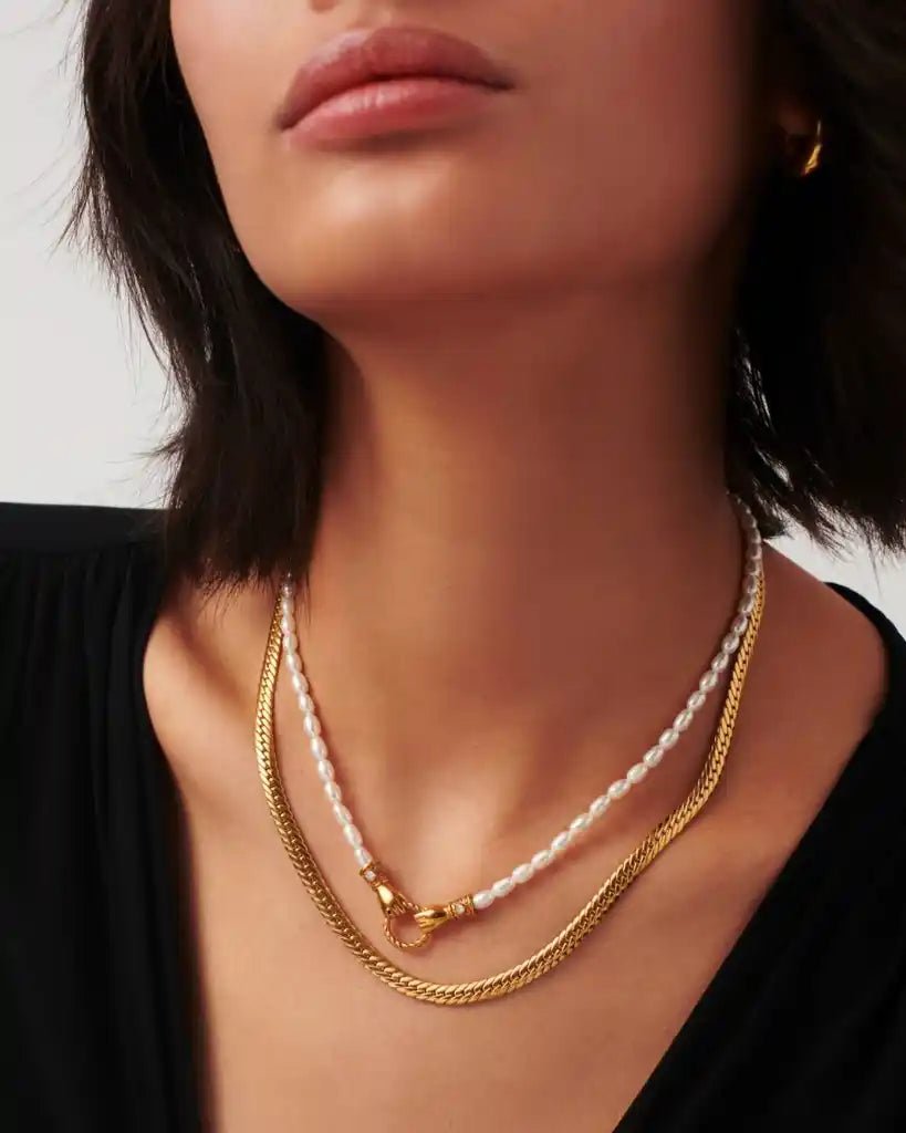 Missoma Gold Harris Reed In Good Hands Pearl Pendant Necklace - MISSOMA - Luxe Leopard