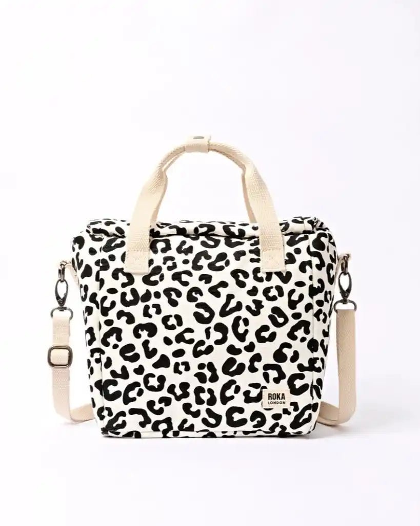ROKA Hampstead Lunch Bag Summer Leopard Cotton Canvas - ROKA - Luxe Leopard