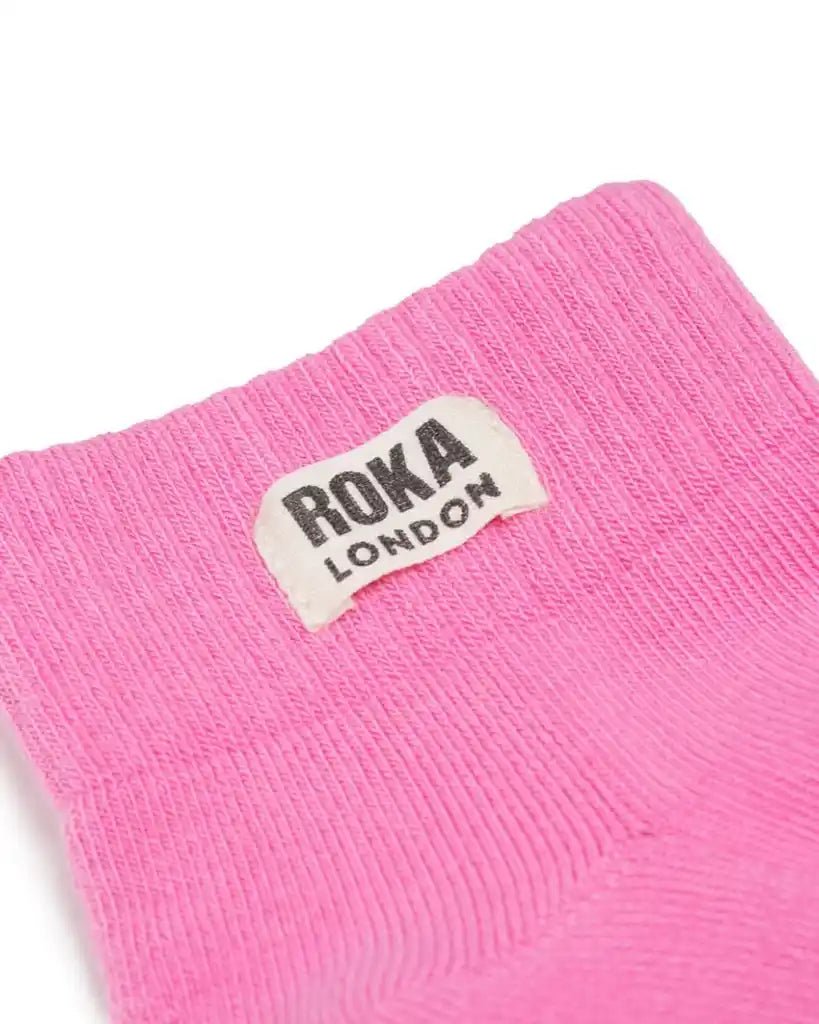 ROKA Wembley Ankle Socks Pink Carnation - ROKA - Luxe Leopard