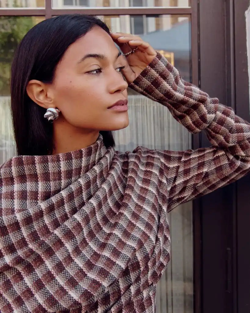 Missoma Lucy Williams Silver Knot Oversized Stud Earrings