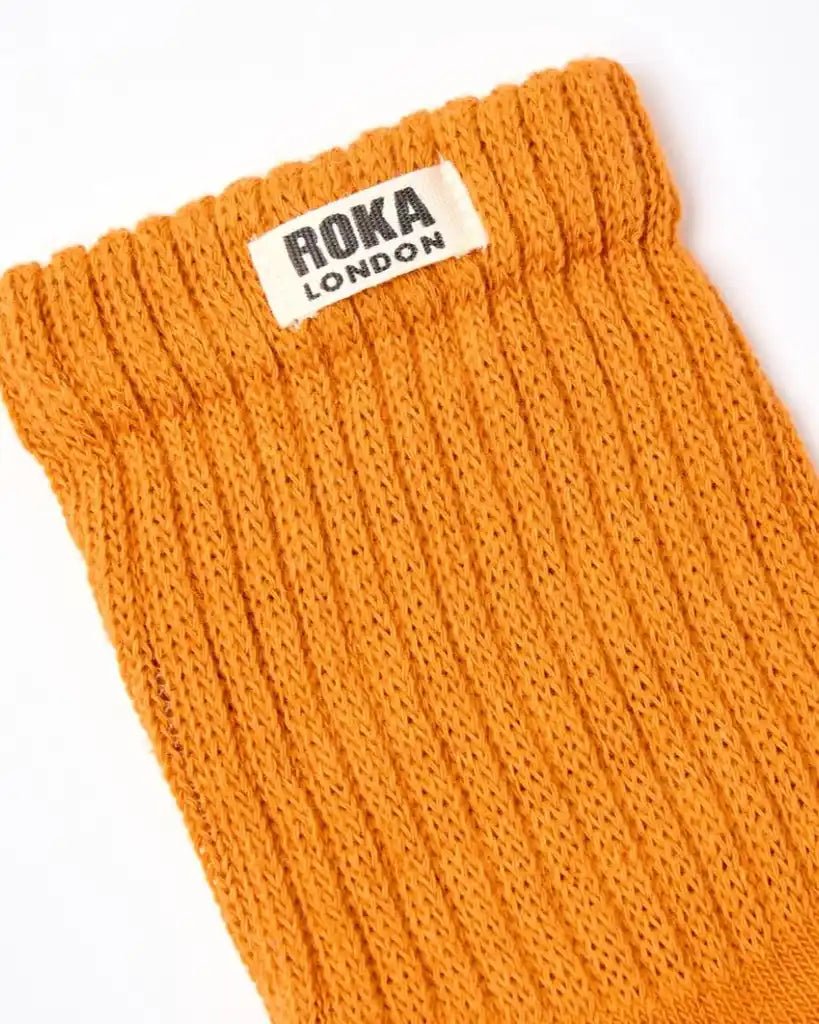 ROKA Windsor Crew Socks Burnt Orange - ROKA - Luxe Leopard