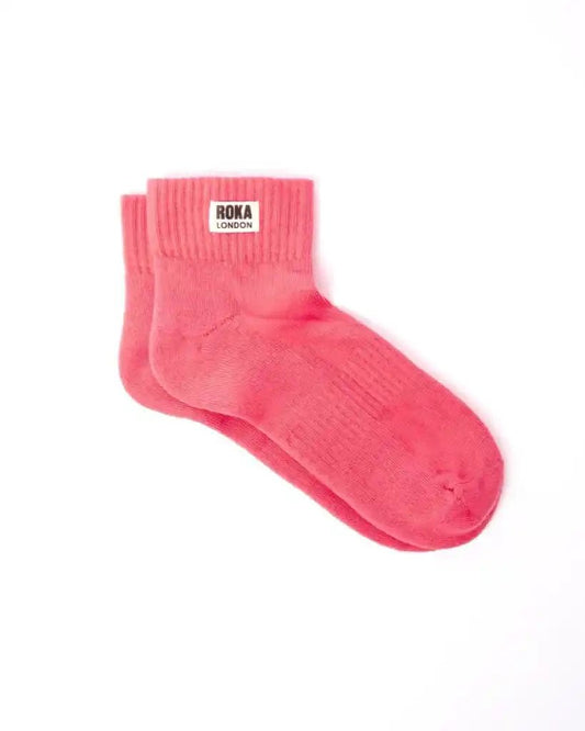 ROKA Wembley Ankle Socks Sugar Coral - ROKA - Luxe Leopard