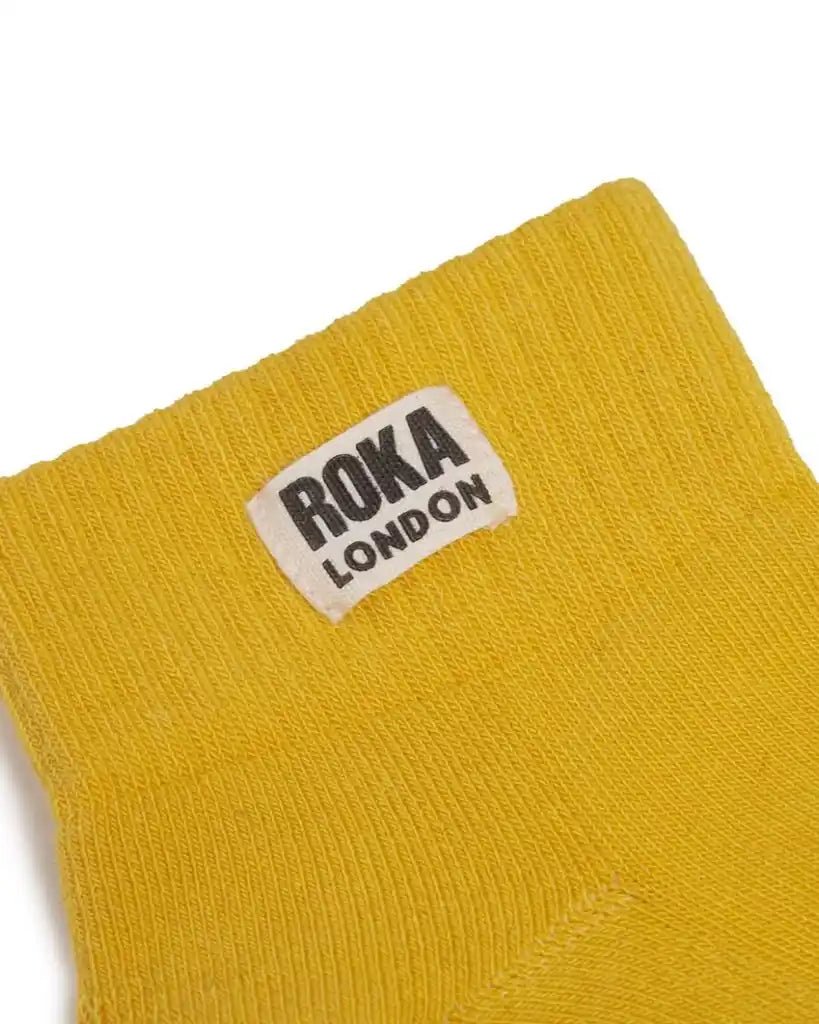 ROKA Wembley Ankle Socks Summer Yellow - ROKA - Luxe Leopard