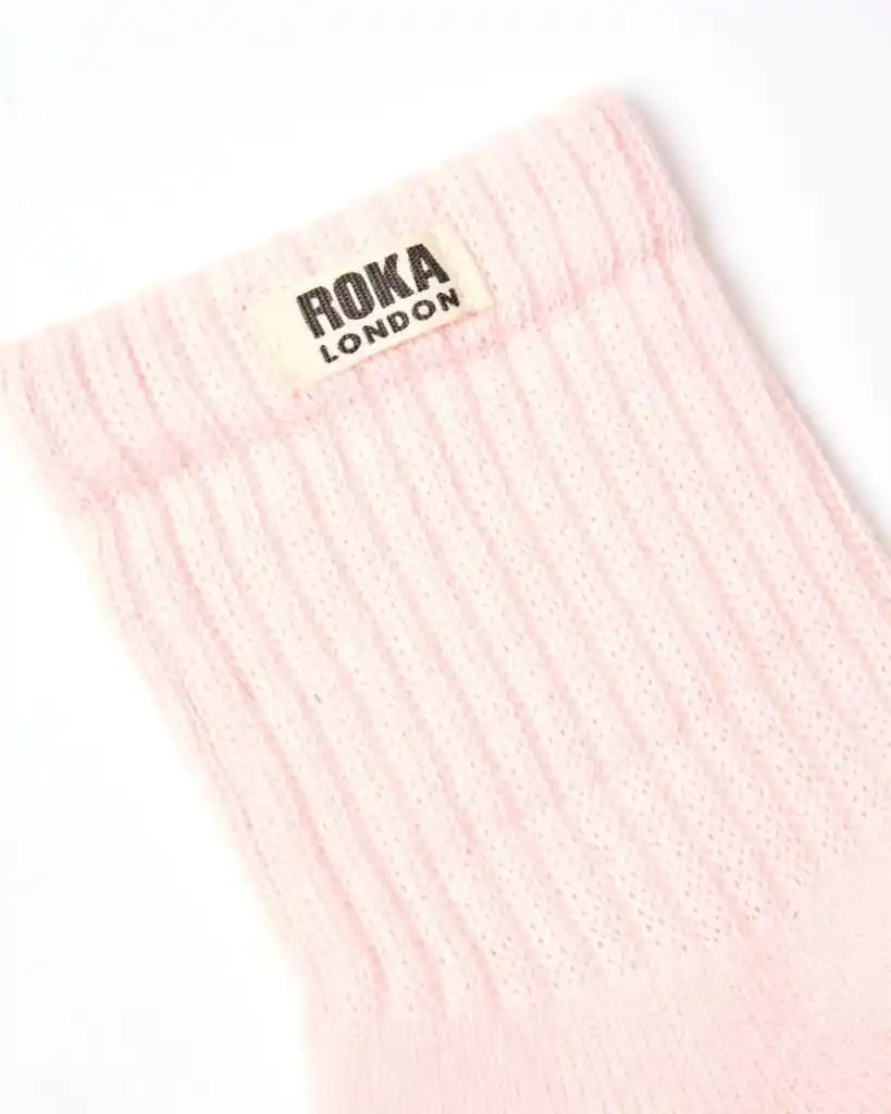 ROKA Windsor Crew Socks Transcendent Pink - ROKA - Luxe Leopard