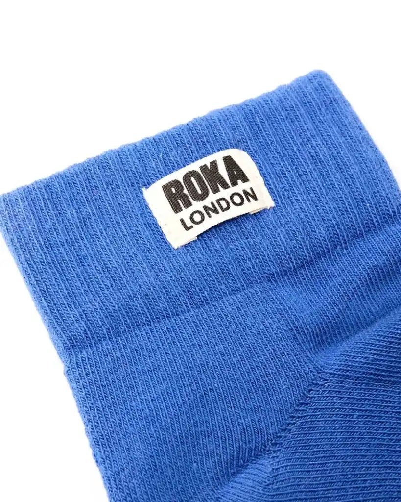 ROKA Wembley Ankle Socks Malibu Blue - ROKA - Luxe Leopard