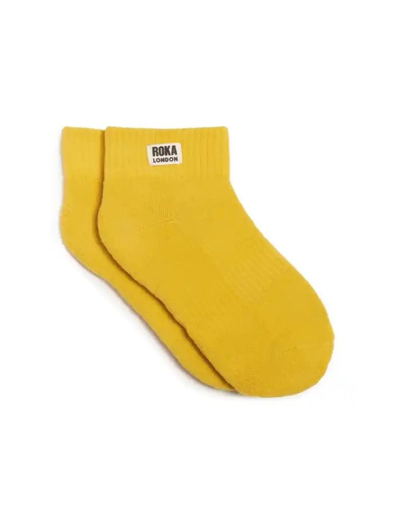 ROKA Wembley Ankle Socks Summer Yellow - ROKA - Luxe Leopard
