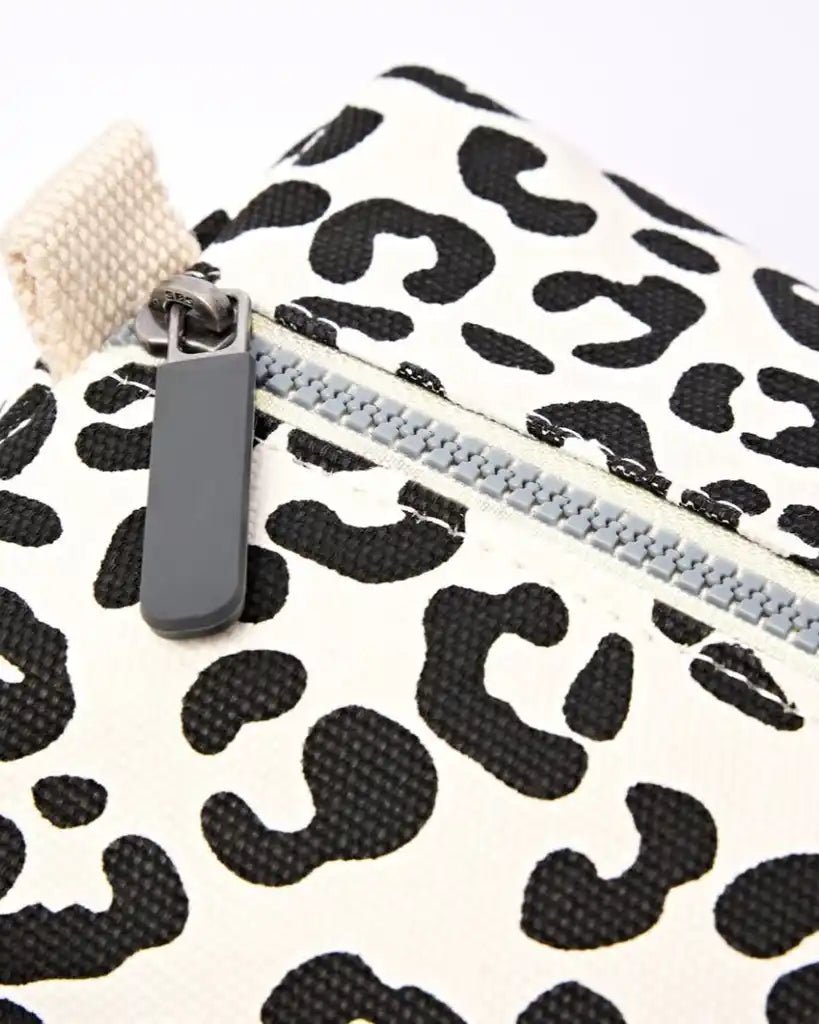 ROKA Mayfair Wash Bag in Summer Leopard Cotton Canvas - ROKA - Luxe Leopard