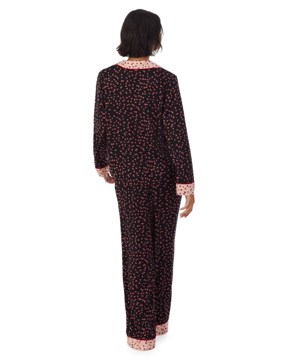 DKNY Love DKNY Satin Notch Collar PJ Set - Luxe Leopard
