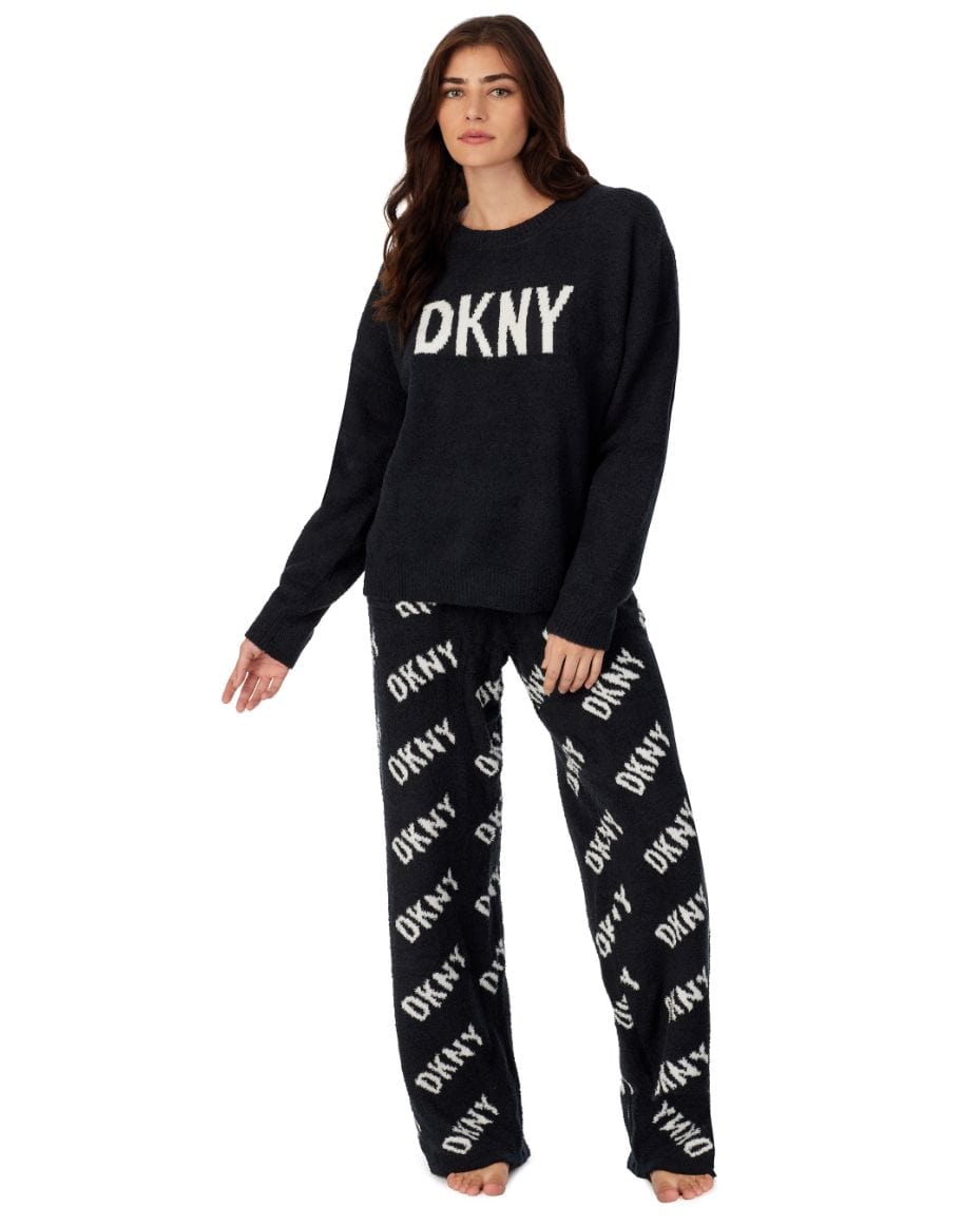 DKNY Weekend Pals Top & Pant Set - Luxe Leopard
