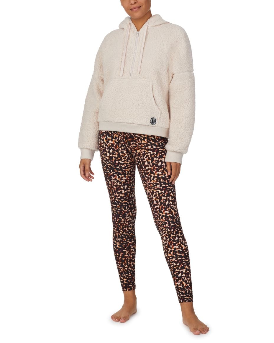 DKNY Keep It Real Cozy Jumper &amp; Legging Set - Luxe Leopard