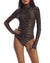 Commando Classic Printed Turtleneck Bodysuit - Luxe Leopard