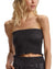 Faux Leather Smocked Tube Top - Luxe Leopard