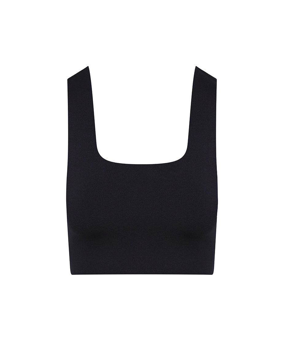 Commando Neoprene Square Neck Crop Top - April/May - Luxe Leopard