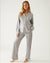 DKNY Notch Collar Long Pyjama Set - Luxe Leopard