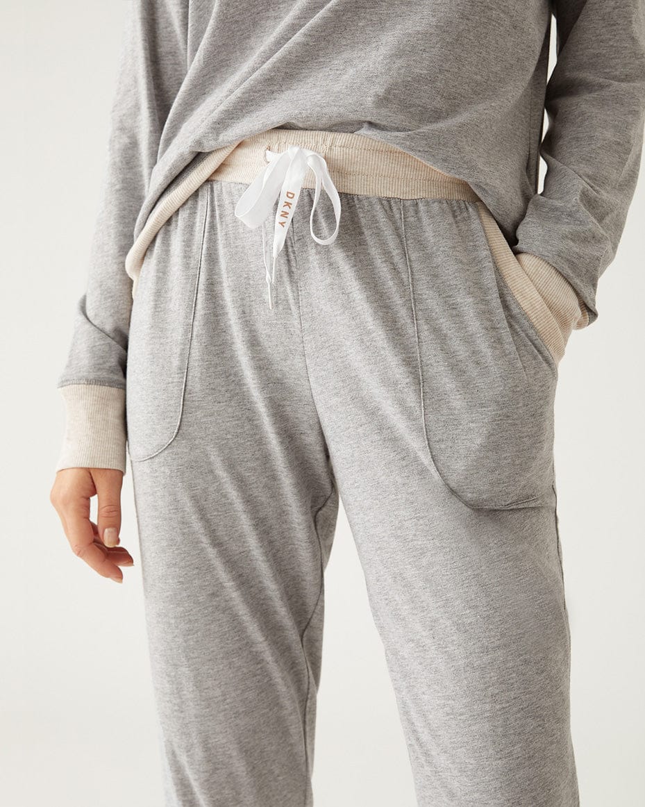 Aerie Womens Lounge Pants Sleepwear Size Medium Pajamas Drawstring Gray 