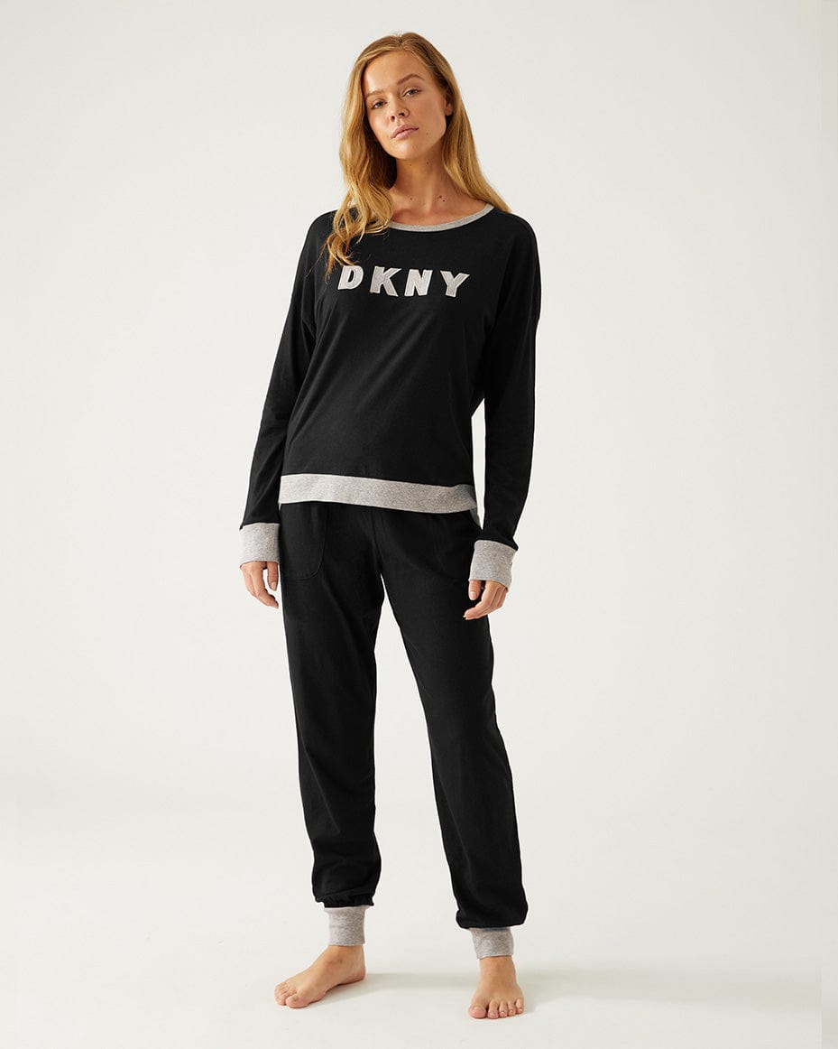 DKNY Long Pyjama Set - Luxe Leopard