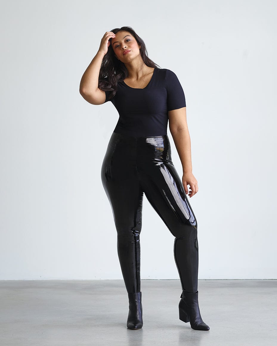 Commando Faux Patent Leather Legging with Perfect Control - SLG25 