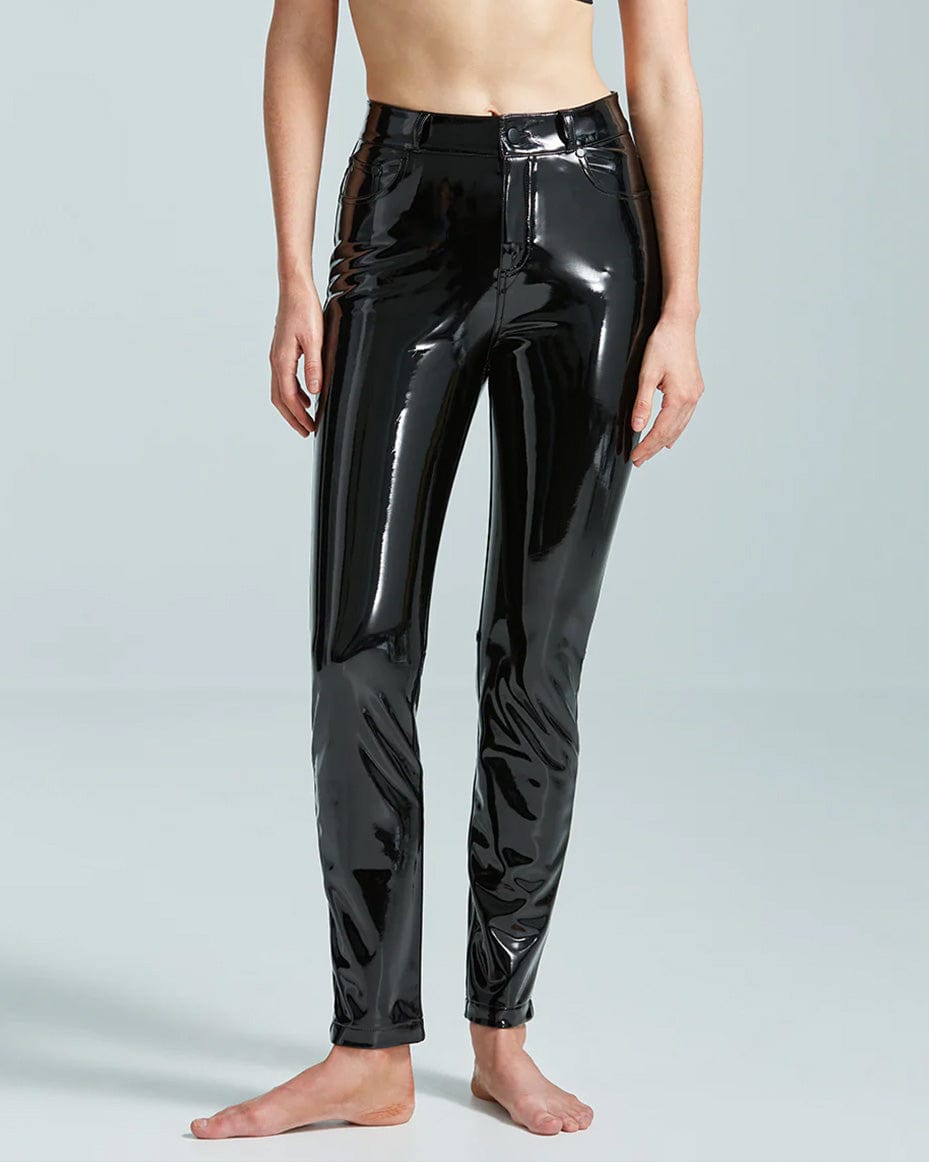 Black sales patent pants