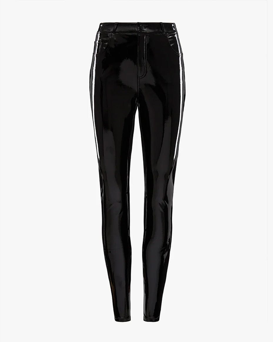 Commando Faux Patent Leather Five Pocket Pant - Luxe Leopard