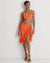 Lauren Ralph Lauren Orange Ruffle Bikini Bra - Luxe Leopard
